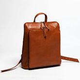 Tech Leather Backpack Tan