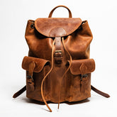 City Leather Backpack Brown