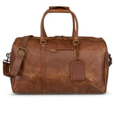 Tourist 50L Leather Duffel Saddle Brown
