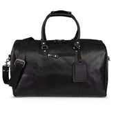 Tourist 50L Leather Duffel black
