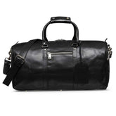 Tourist 45L Leather Duffel bag black