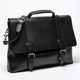 Urban Leather Messenger Black 14 inch.