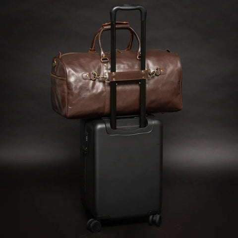 Tourist 45L Leather Duffel Antique Brown