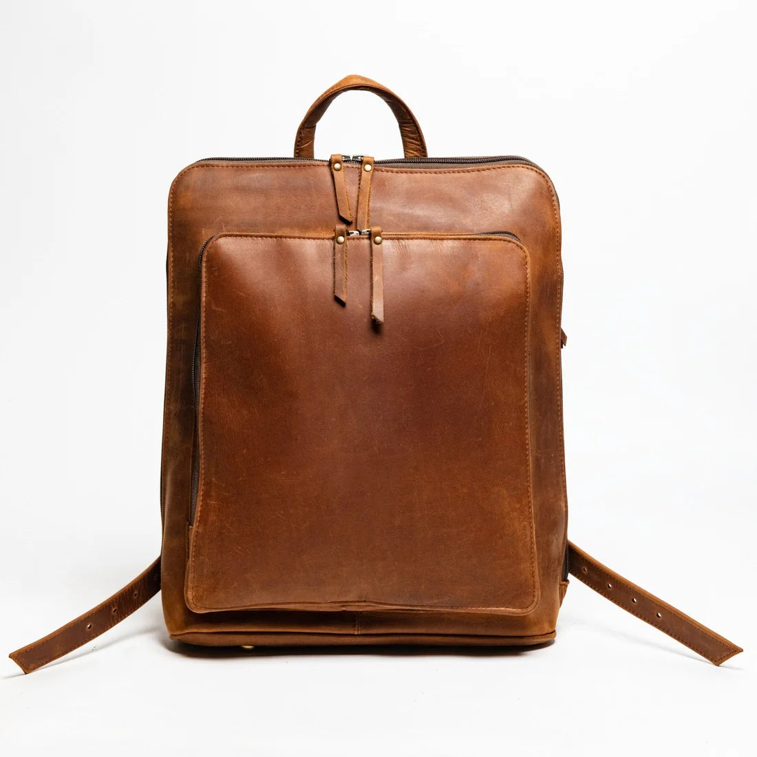 Tech Leather Backpack Saddle