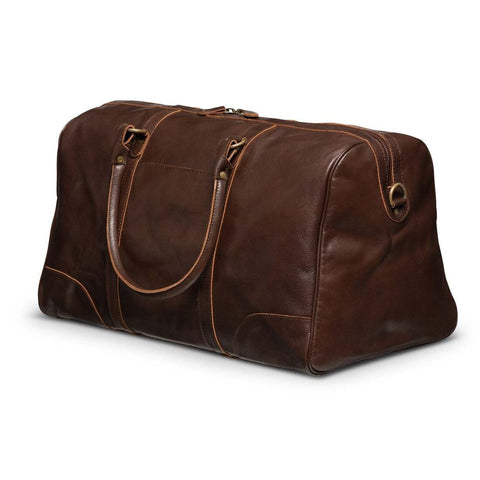 Tourist 50L Leather Duffel Antique Brown