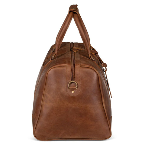 Tourist 50L Leather Duffel Saddle Brown