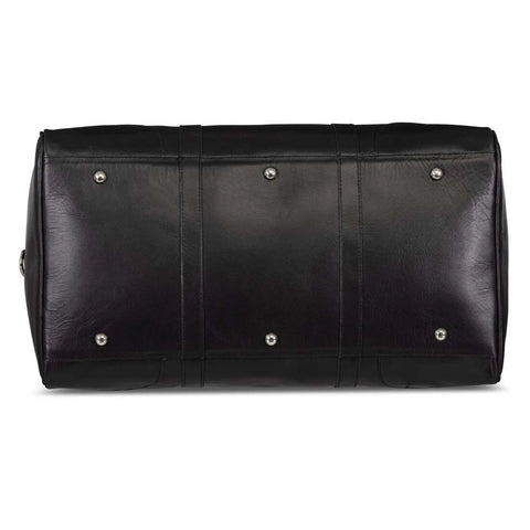 Tourist 50L Leather Duffel black