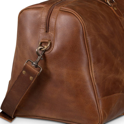 Tourist 50L Leather Duffel Saddle Brown