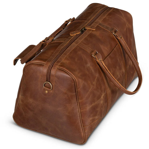 Tourist 50L Leather Duffel Saddle Brown