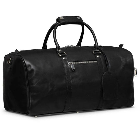 Tourist 45L Leather Duffel bag black