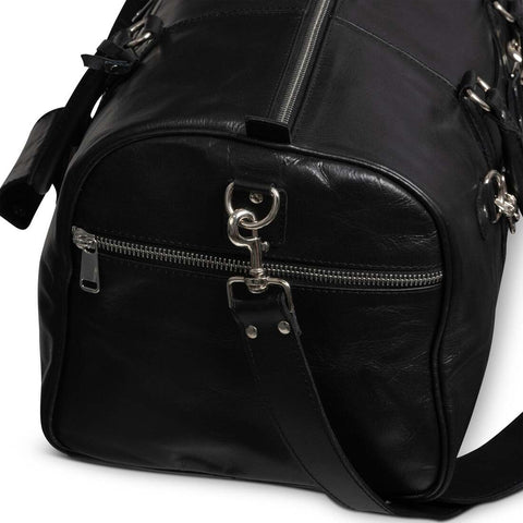 Tourist 45L Leather Duffel bag black