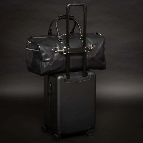 Tourist 45L Leather Duffel bag black