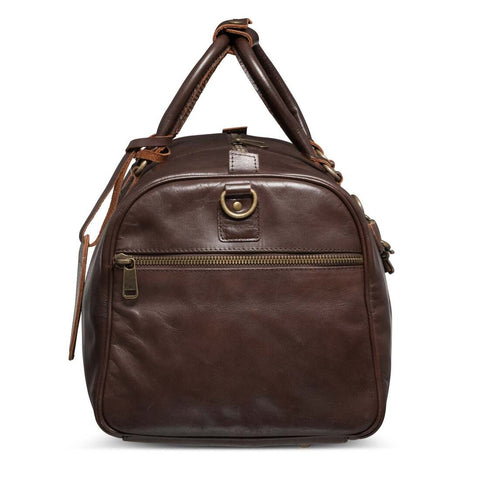Tourist 45L Leather Duffel Antique Brown