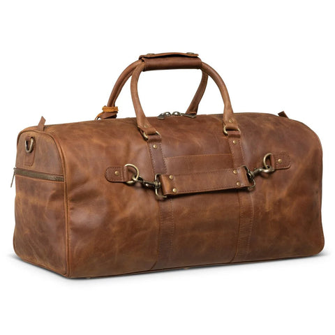 Tourist 45L Leather Duffel bag saddle brown