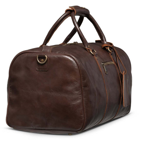 Tourist 45L Leather Duffel Antique Brown