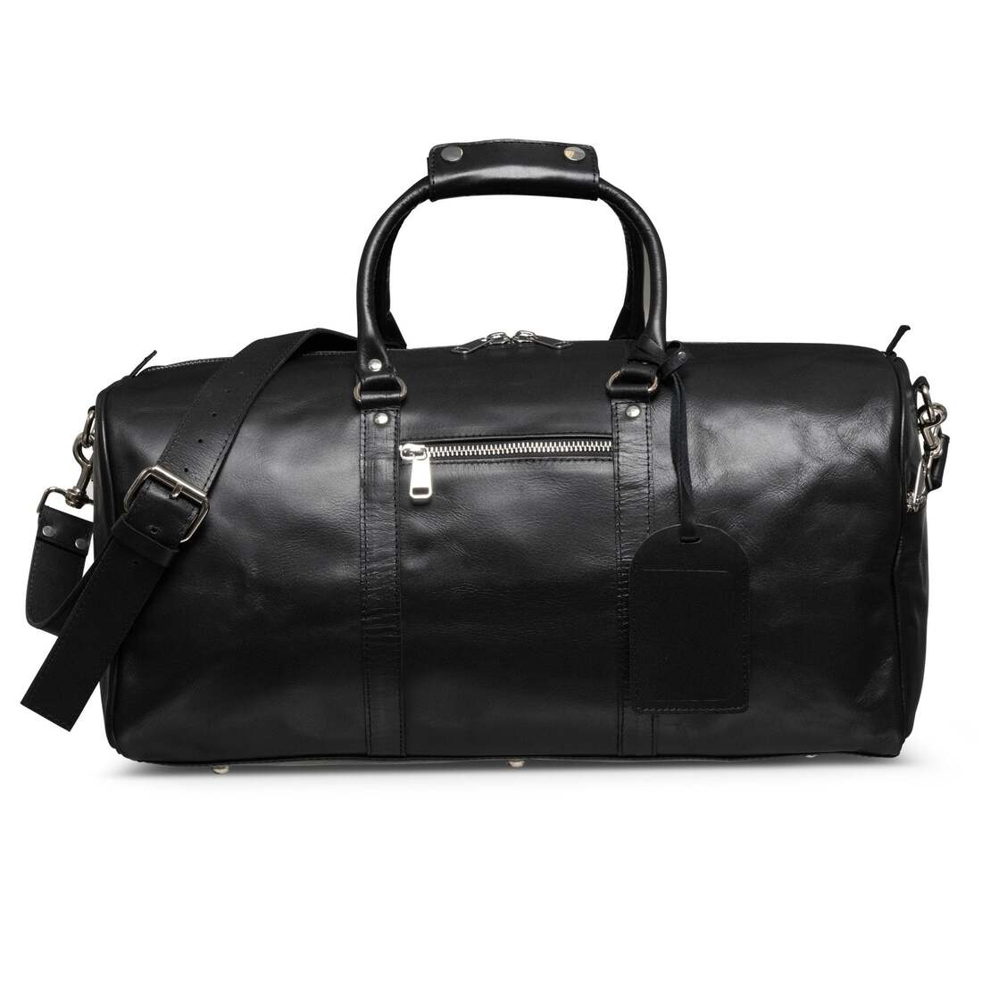 Tourist 45L Leather Duffel bag black
