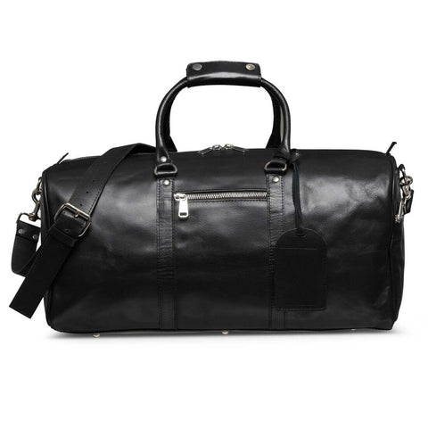 Tourist 45L Leather Duffel bag black