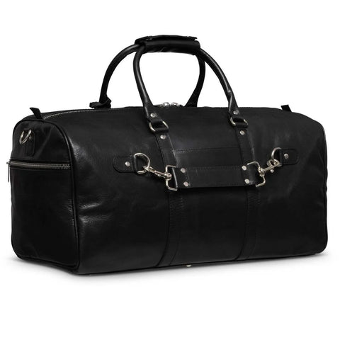 Tourist 45L Leather Duffel bag black