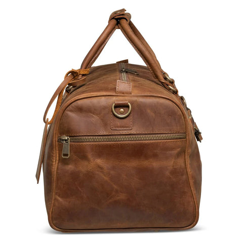 Tourist 45L Leather Duffel bag saddle brown