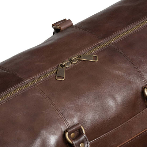 Tourist 45L Leather Duffel Antique Brown