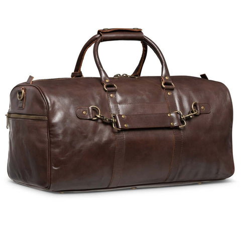 Tourist 45L Leather Duffel Antique Brown