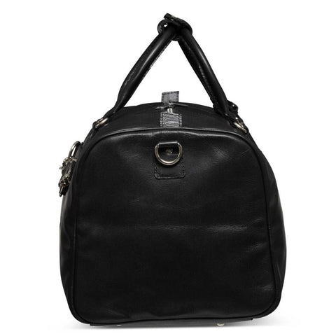 Tourist 45L Leather Duffel bag black