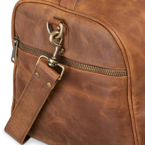Tourist 45L Leather Duffel bag saddle brown
