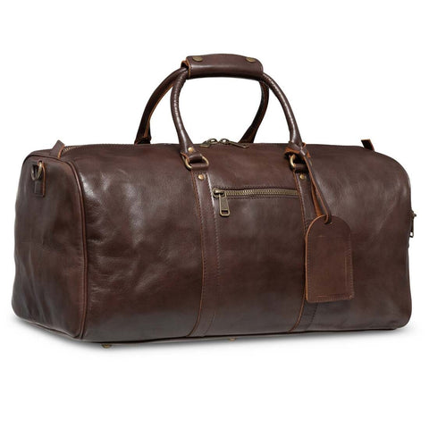 Tourist 45L Leather Duffel Antique Brown